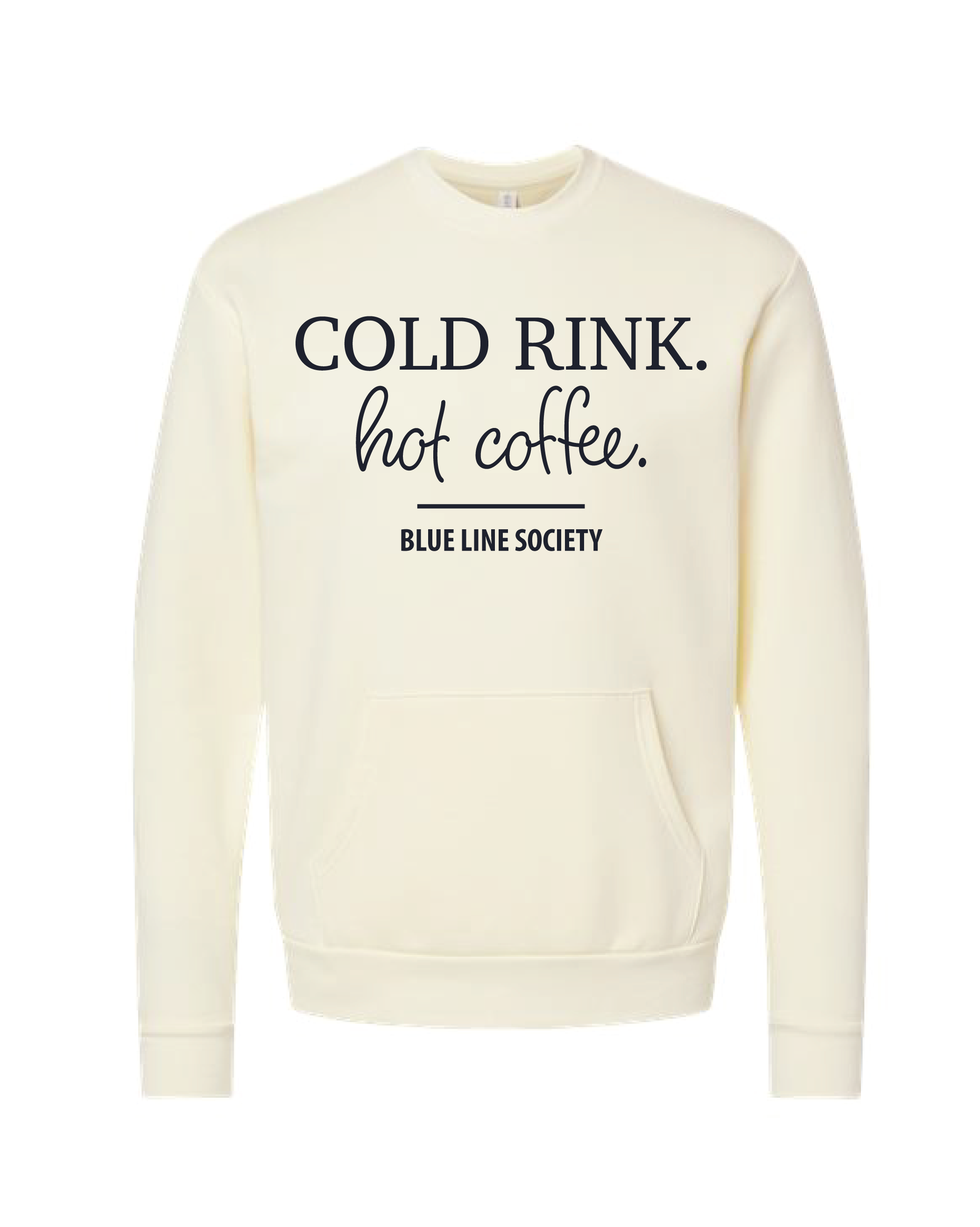 Next Level Pocket Crew Cold Rink, Hot Coffee