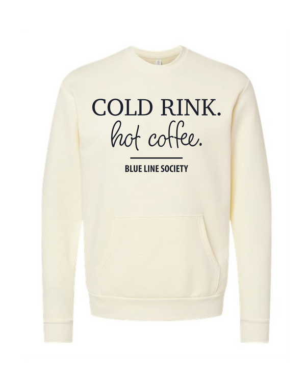 Next Level Pocket Crew Cold Rink, Hot Coffee