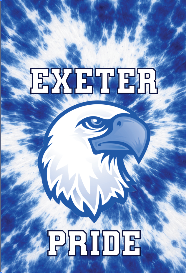 Exeter Garden Flag - Tie Dye