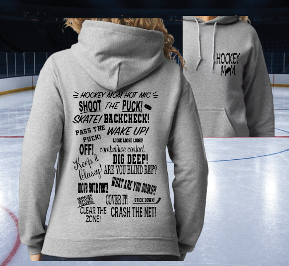 Hockey Mom Hot Mic Hoodie